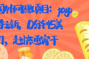 国外网赚项目：paypal拉新，10分钟5美刀，赶快通宵干【视频课程】