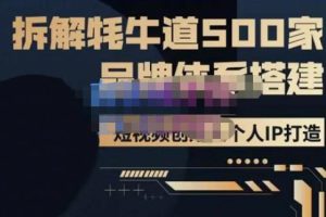 牛牛·500家餐饮品牌搭建&短视频深度解析,拆解牦牛道500家品牌体系搭建