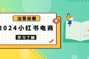 （13789期）2024小红书电商教程，从入门到实战，教你有效打造爆款店铺，掌握选品技巧