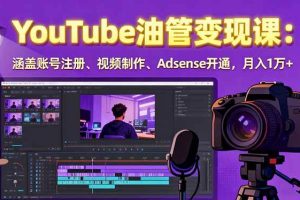 (15987期)2025YouTube油管变现课:涵盖账号注册、视频制作、Adsense开通,月入1万+