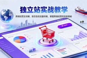 独立站实战教学,跨境经营全攻略,助您告别流量依赖,掌握跨境经营的终极奥