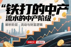 付费文章：铁打的中产，流水的中产阶级