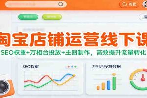 淘宝店铺运营线下课:SEO权重+万相台投放+主图制作,高效提升流量转化