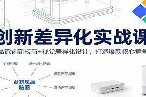 创新差异化实战课:产品微创新技巧+视觉差异化设计,打造爆款核心竞争力