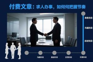 付费文章：求人办事，如何把握节奏