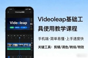 Videoleap基础工具使用教学课程，手机端视频剪辑教学，简单易懂，上手速度快