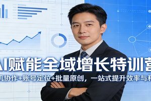 AI赋能全域增长特训营:人机协作+账号定位+批量原创,一站式提升效率与利润