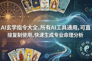 AI玄学指令大全，所有AI工具通用，可直接复制使用，快速生成专业命理分析
