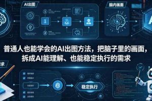 普通⼈也能学会的AI出图⽅法，把脑子里的画面，拆成AI能理解、也能稳定执行的需求【文档】